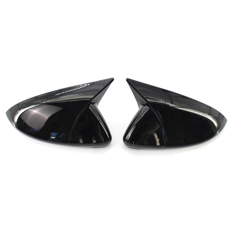 (Set of 2) ABS Plastic Horn Style Side Door Mirror Cover Caps for Compatible with Golf MK7 GTI (2014 - 2018)