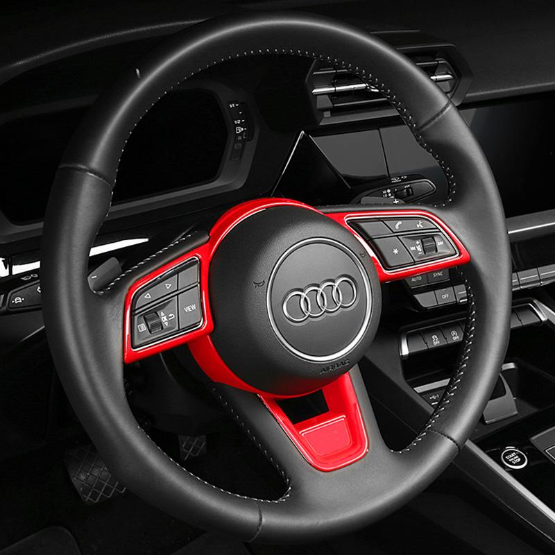 ABS Plastic Steering Wheel Trim Cover for 2017-2021 A3L, A4L, A5, Q2L Models