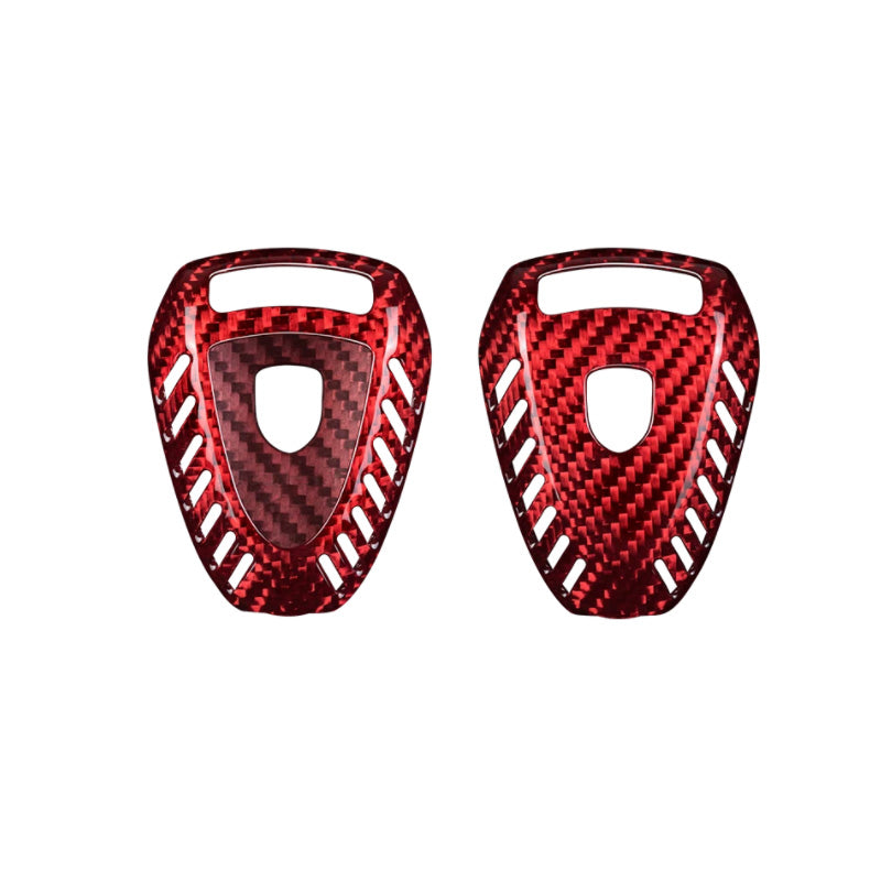 Guscio chiave in vera fibra di carbonio rossa per Porsche 911 (2002-2011), Porsche 987 Facelift, Porsche 997 Facelift, Boxster (1999-2011), Carrera GT (2004-2005), Cayman (2006-2011)