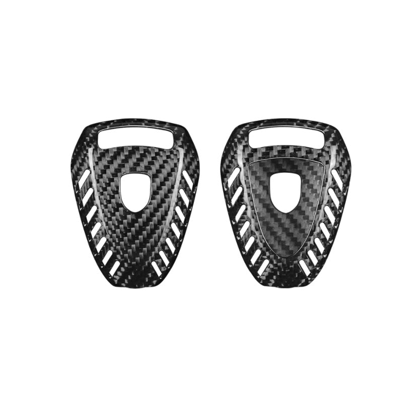 Guscio chiave in vera fibra di carbonio nero argento per Porsche 911 (2002-2011), Porsche 987 Facelift, Porsche 997 Facelift, Boxster (1999-2011), Carrera GT (2004-2005), Cayman (2006-2011)