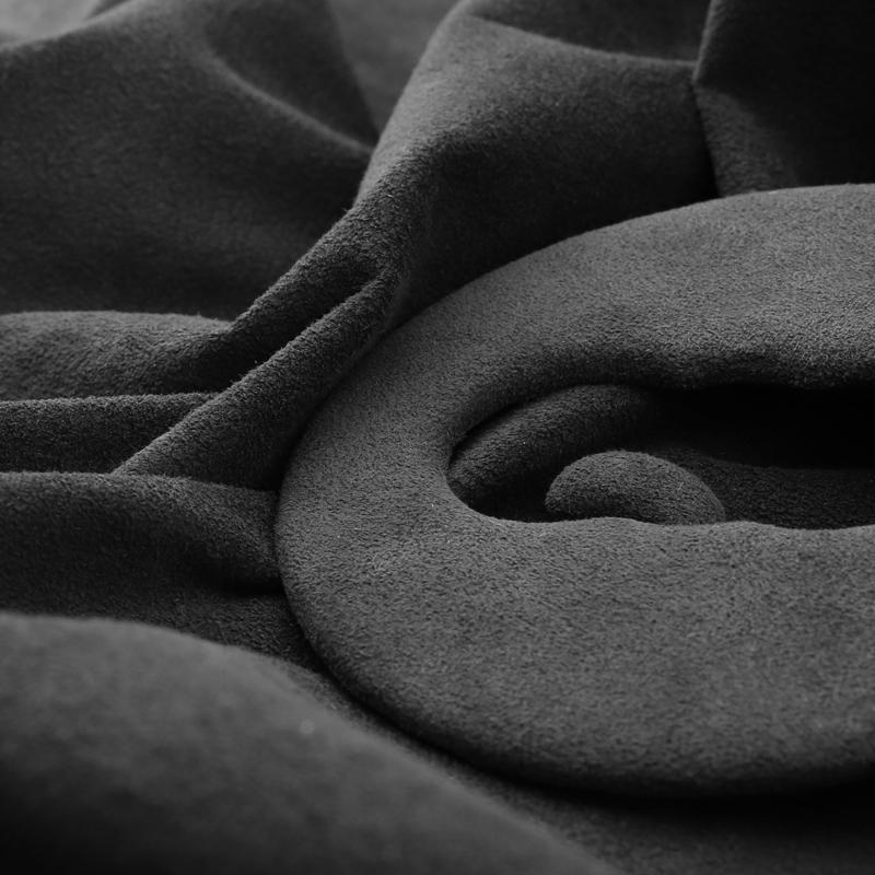 Synthetic Cashmere Interior Steering Wheel Emblem Decorative Stickers for A3/A4L/A5/Q2L Models 2017+