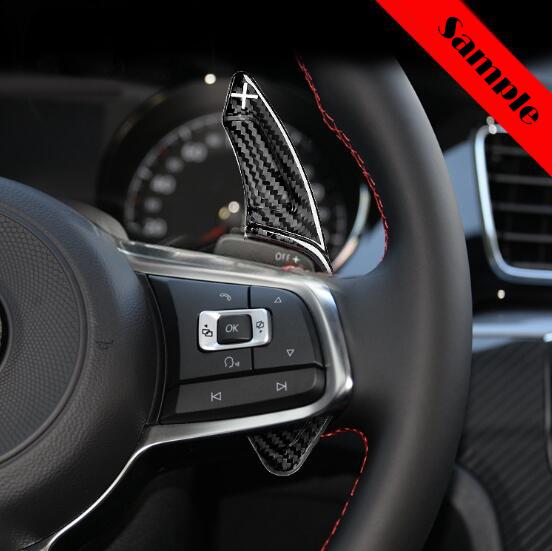 Pinalloy Real Carbon Fiber Steering Paddle Shifter Extension for VW Golf MK7 Scirocco GTi R - Pinalloy Online Auto Accessories Lightweight Car Kit