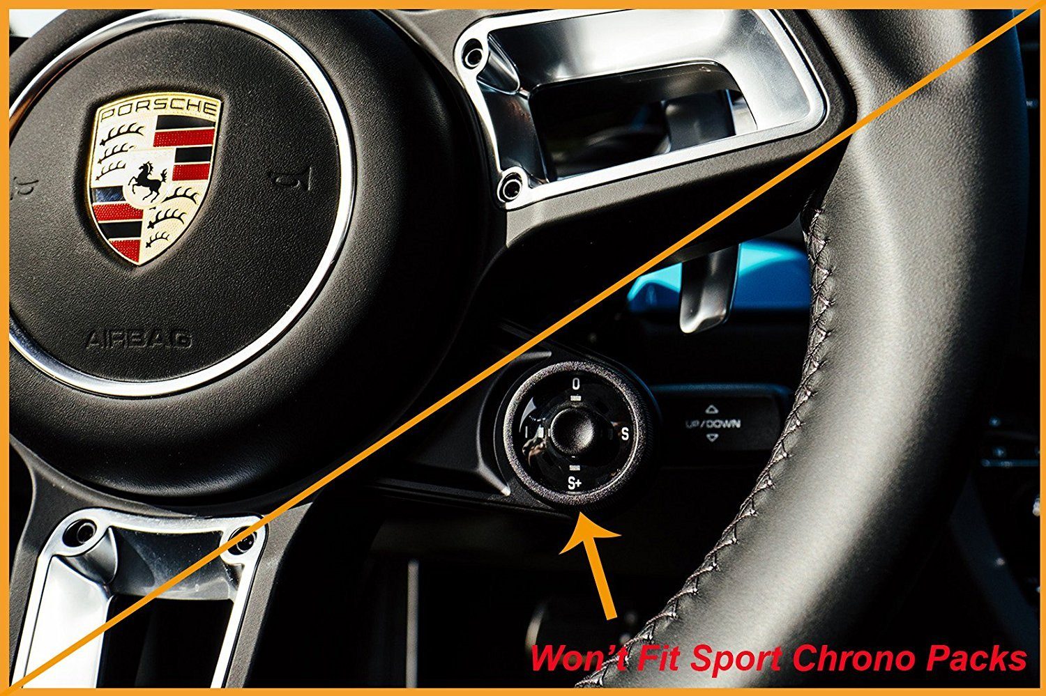 Pinalloy Real Carbon Fiber Steering Wheel Paddle Shifter Extensions For 2016-17 Porsche Cayenne Macan Panamera Boxster GT3 911 - Pinalloy Online Auto Accessories Lightweight Car Kit 