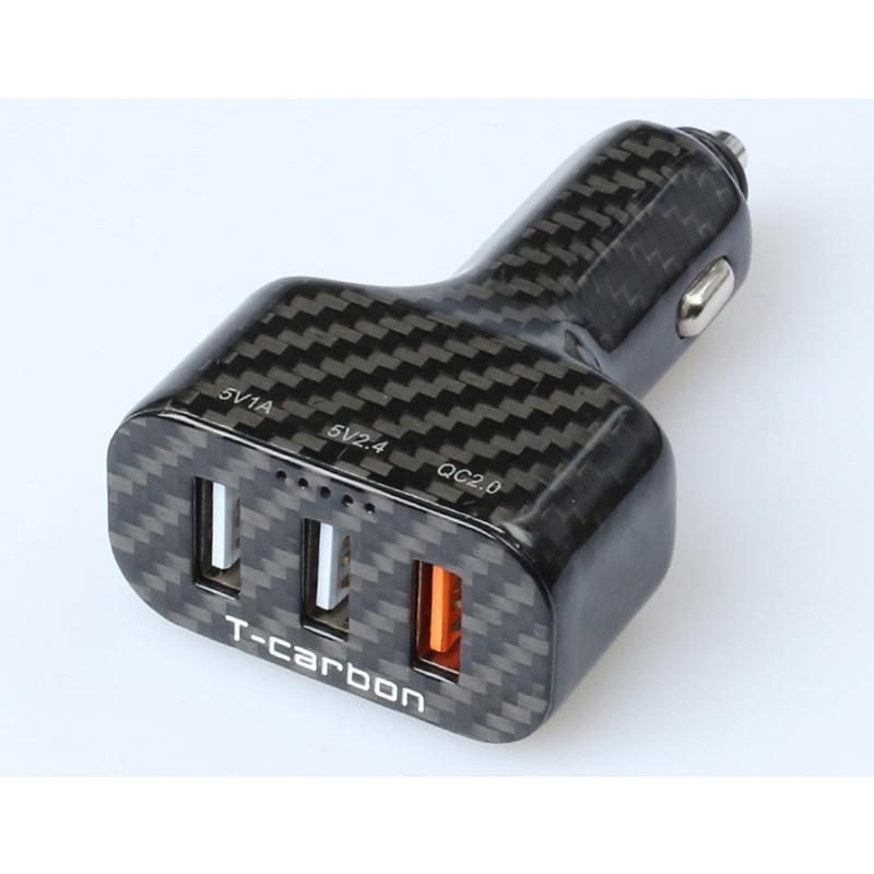 Pinalloy Universal 2.4A USB Car Charger with Quick Charge 3 Ports 5V1A 5V2.4 QC2.0 - Pinalloy Online Auto Accessories Lightweight Car Kit