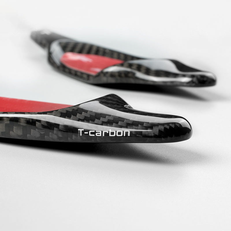 Black Carbon Fiber Paddle Shifter Extensions for Compatible with 2014-2017 RS3, RS4, RS5, S3, S5, S6; 2013-2019 RS6, RS7 Models