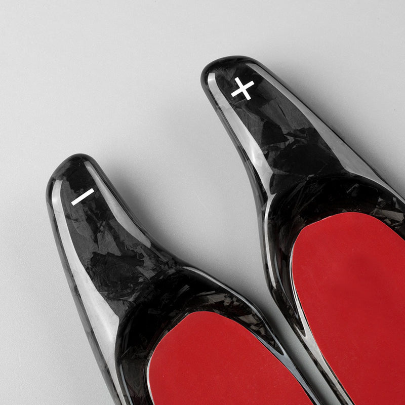 Estensione del cambio al volante in fibra di carbonio forgiata compatibile con RS3, RS4, RS5, S3, S5, S6 (2014-2017) e RS6, RS7 (2013-2019)