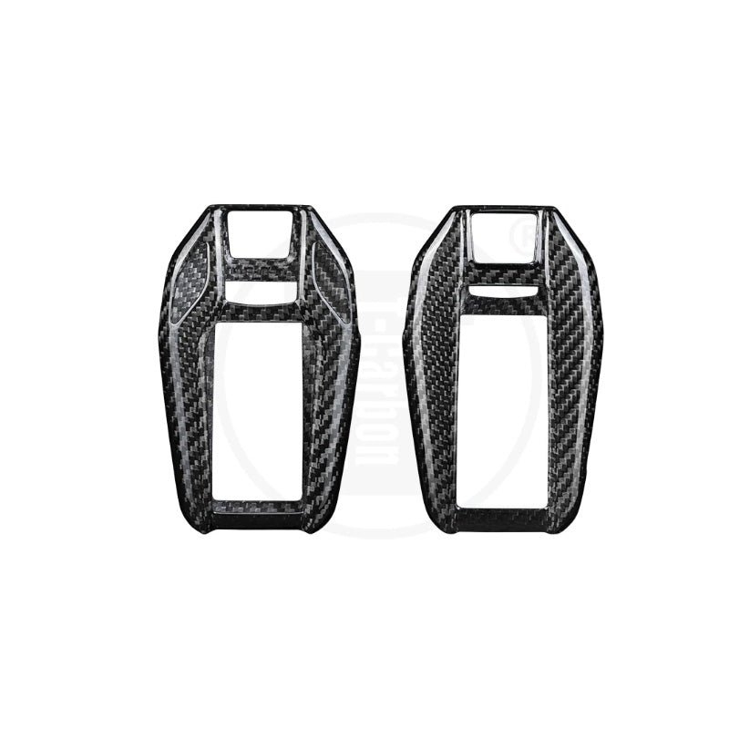 Real Carbon Fiber Key Case Key Fob for Smart Key TouchScreen BMW 5 series 7 series
