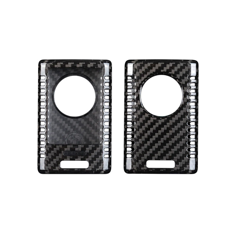 Custodia portachiavi Pinalloy in vera fibra di carbonio nera per Chevrolet Corvette C7 2014-2019 (prese d'aria)