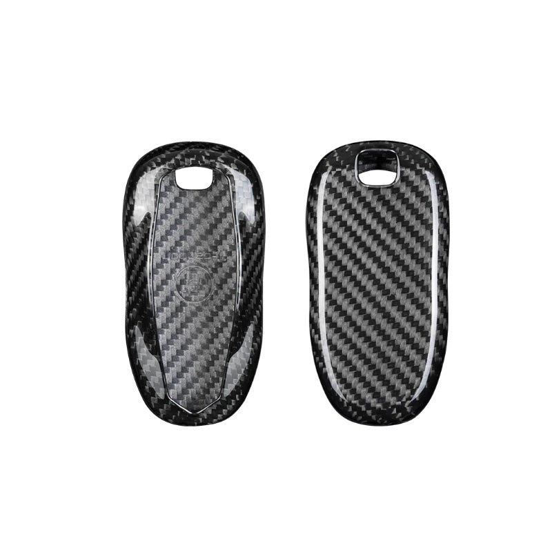Carbon Fiber Key Fob Case Cover for Compatible with Model 3