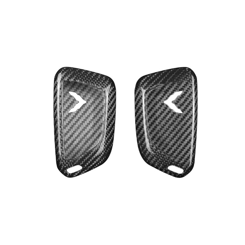 Pinalloy Real Carbon Fiber Key Fob Case for 2020+ Chevrolet Corvette C8