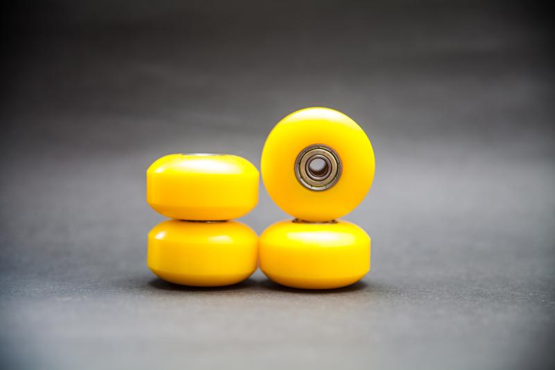 (Set of 4) 52mm 100A PU Yellow Skateboard Wheels Cruiser Rollen (608ZZ ABEC 7 & Spacers) - Pinalloy Online Auto Accessories Lightweight Car Kit 