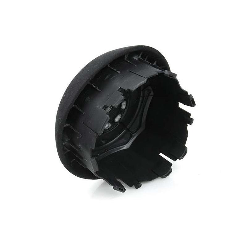 Synthetic Cashmere Steering Wheel Airbag Cover Compatible with MK7 and MK7.5 GTI/R Models (No Emblem Included) (Red stitching style)