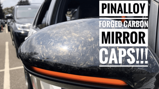 Forged Carbon Mirror Cap Covers on MK7 GTI