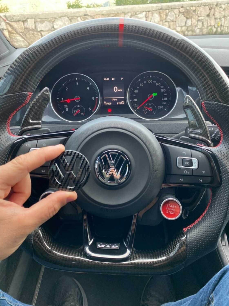 ABS Made Steering Wheel Emblem Sticker for VW Models