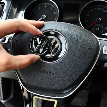 Top Decorative Mods ABS Made Steering Wheel Emblem Sticker