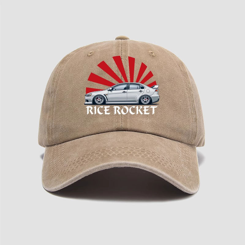 Custom Rice Rocket Baseball Caps