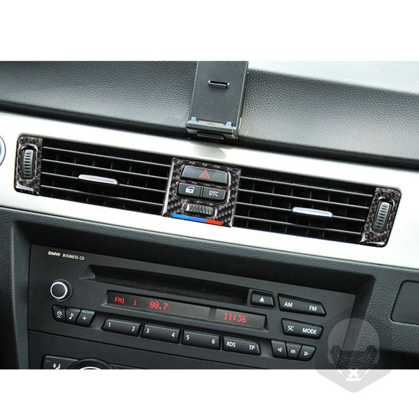 Pinally E90/E92/E93 old 3 series carbon fiber central air conditioning outlet decoration car modification Suitable for BMW (BMW  Color）