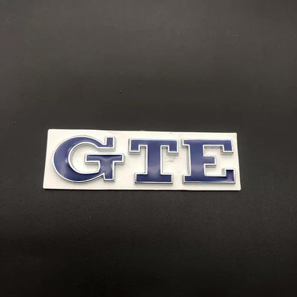 GTE Letter Sticker - High-Quality Trunk Tail Sticker for Polo Car, Modified Mid-Grid Logo