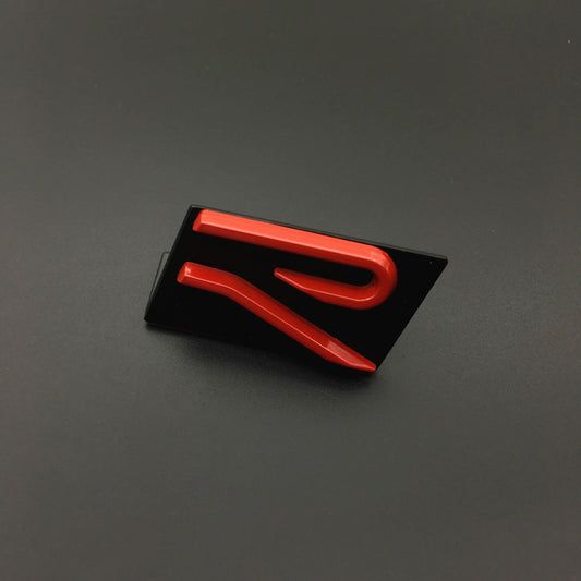 Nuova griglia anteriore R rossa e adesivi posteriori con emblema per Volkswagen Golf 8