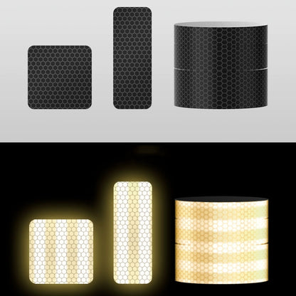 Black Reflective US-Spec Wheel Arch Scratch Cover Stickers - Invisible Waterproof Decorative Strips