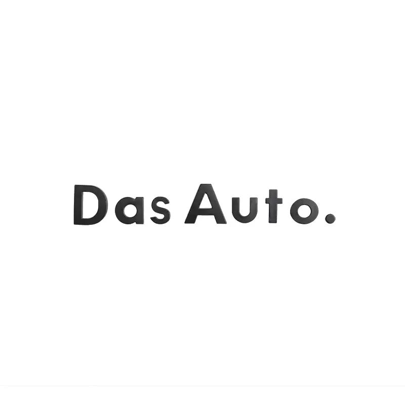 ABS Made Rear Black Emblem Stickers with "Das Auto." wording For VW Models