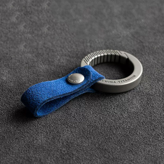 Alcantara Key Chain (Blue)