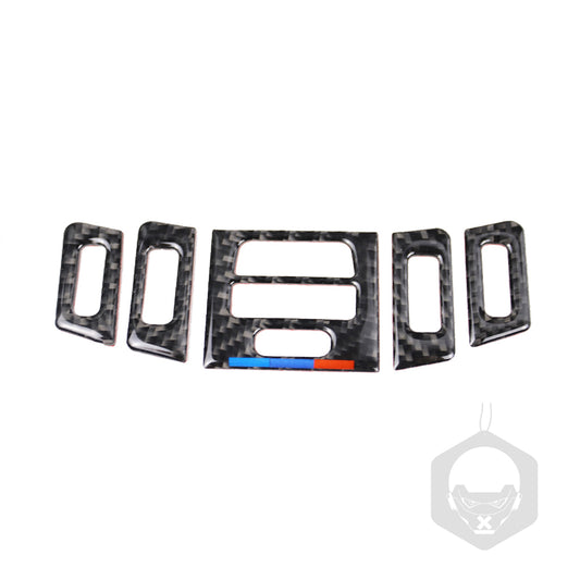 Pinally E90/E92/E93 old 3 series carbon fiber central air conditioning outlet decoration car modification Suitable for BMW (BMW  Color）