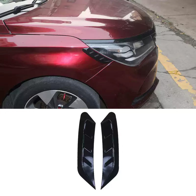 Universal Black Knight Car Exterior Decorative Stickers for Headlights and Tail Lights