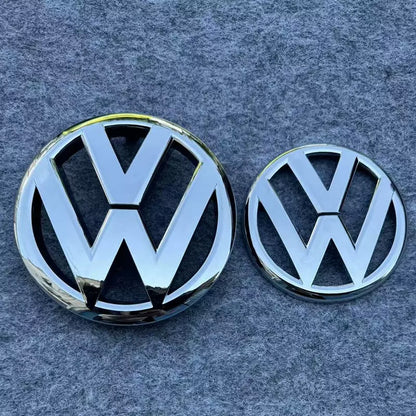 Premium Genuine Front and Rear Emblems with Striking Net Design Overlay Protector Aftermarket Accessories for Golf 6 (2010-2013)
