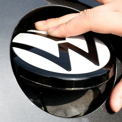White Sticker Protector for Golf 8, Passat, Lavida, Bora, T-Roc – Emblem Protective Decal