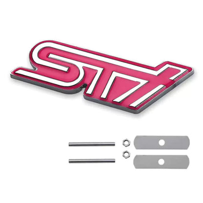 Enhance Your Subaru: Metal Mesh Logo Rear Sticker for Forester, BR, Outback, XV, STI Mods