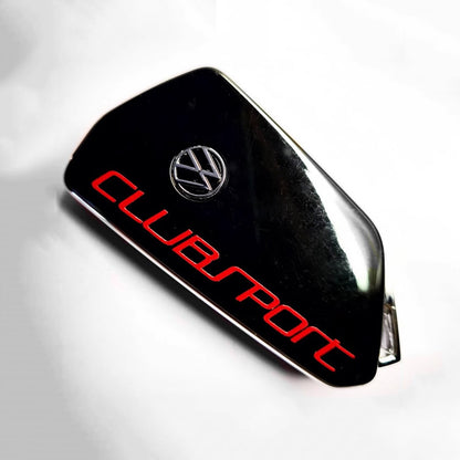 New Modified Car Key Decorative Sticker with "CLUBSPORT" wording For Volkswagen Golf MK8