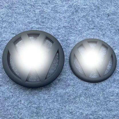 Premium Genuine Front and Rear Emblems with Striking Net Design Overlay Protector Aftermarket Accessories for Golf 6 (2010-2013)