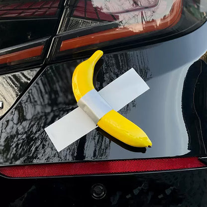 Art Basel Inspired: Get Creative and Fun with a Banana Car Sticker - A Playful and Unique Spoof Art Decal