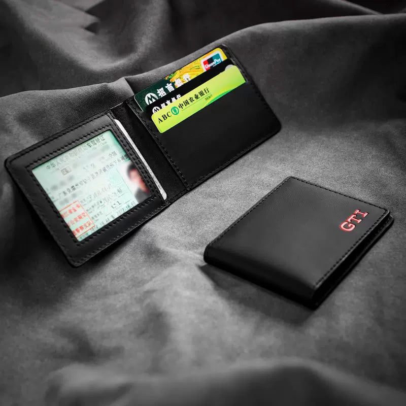 Driver's License Leather Wallet with R/GTI Wording