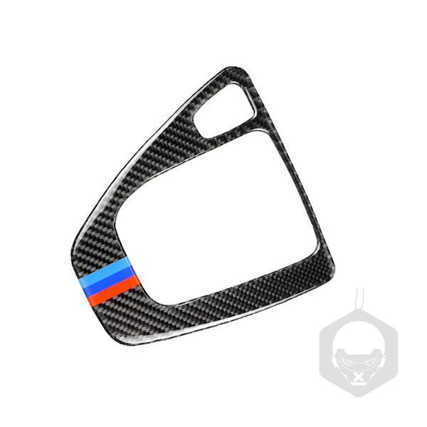 Pinalloy Carbon Fiber shift control panel car interior frame sticker Suitable for BMW E90/E92/E93 3 Series Left drive