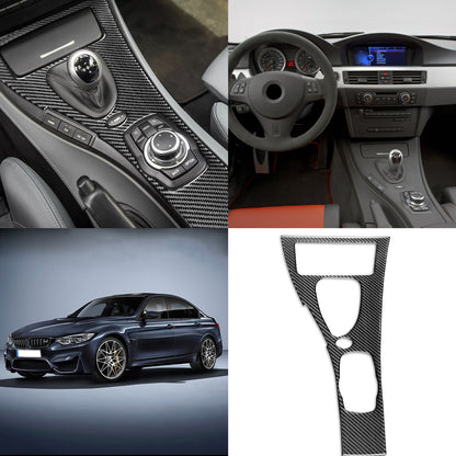 Pinalloy Carbon Fiber Shift Knob Control Panel for BMW E90/E92/E93 3 Series Car Interior Modification Accessory for BMW
