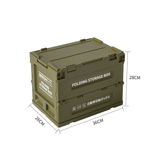Outdoor Folding Camping Storage Box for Picnic and Car Trunk Organization