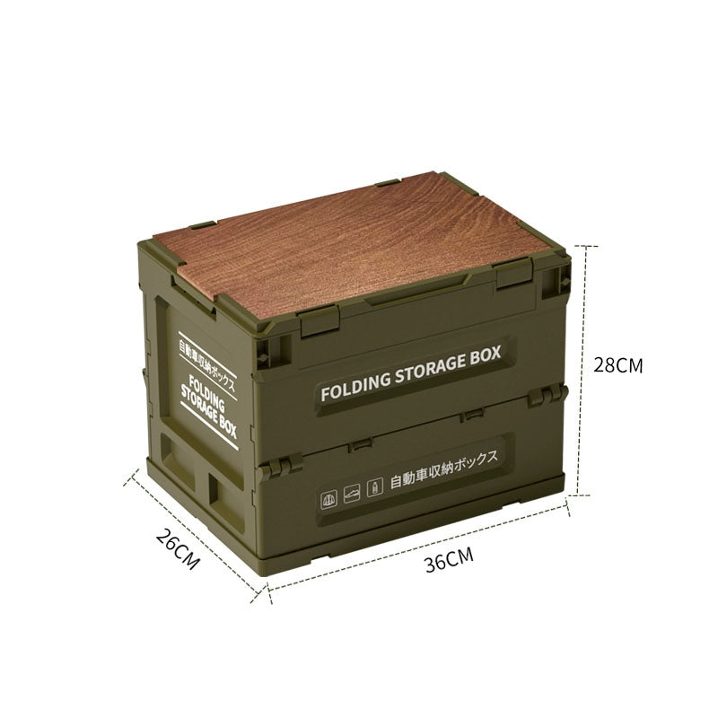 Outdoor Folding Camping Storage Box for Picnic and Car Trunk Organization