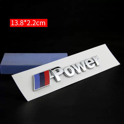 Bimmer M Logo Rear Logo Sticker - Enhance Your 1234567 Series Car with the Iconic Mpower Sports Logo