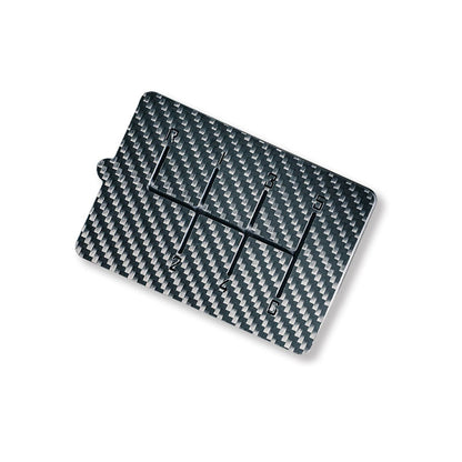 Real Dry Carbon Fiber Driver's License & Vehicle Registration Holder Set - Driving School Style