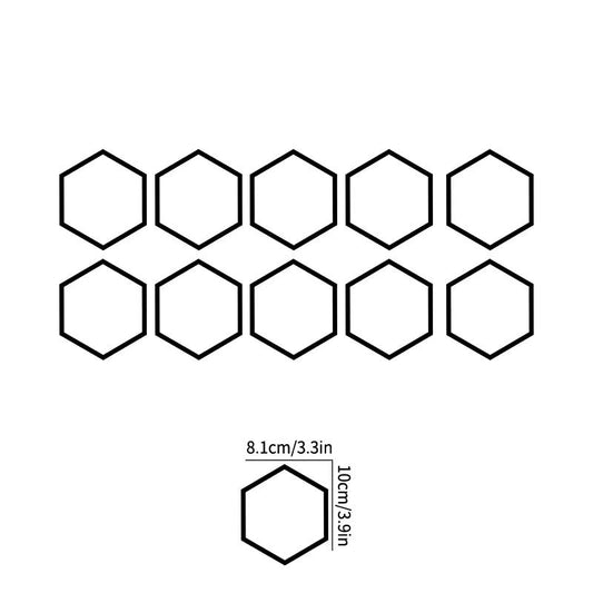 Honeycomb Pattern Car Stickers - Creative Personality Waistline & Body Decals for Universal Vehicle Tail Decoration