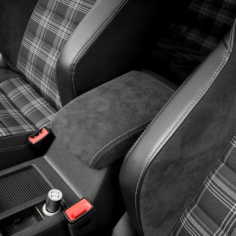 Pinalloy Alcantara Central Armrest Box Cover For VW Golf 7 2014 - 2020