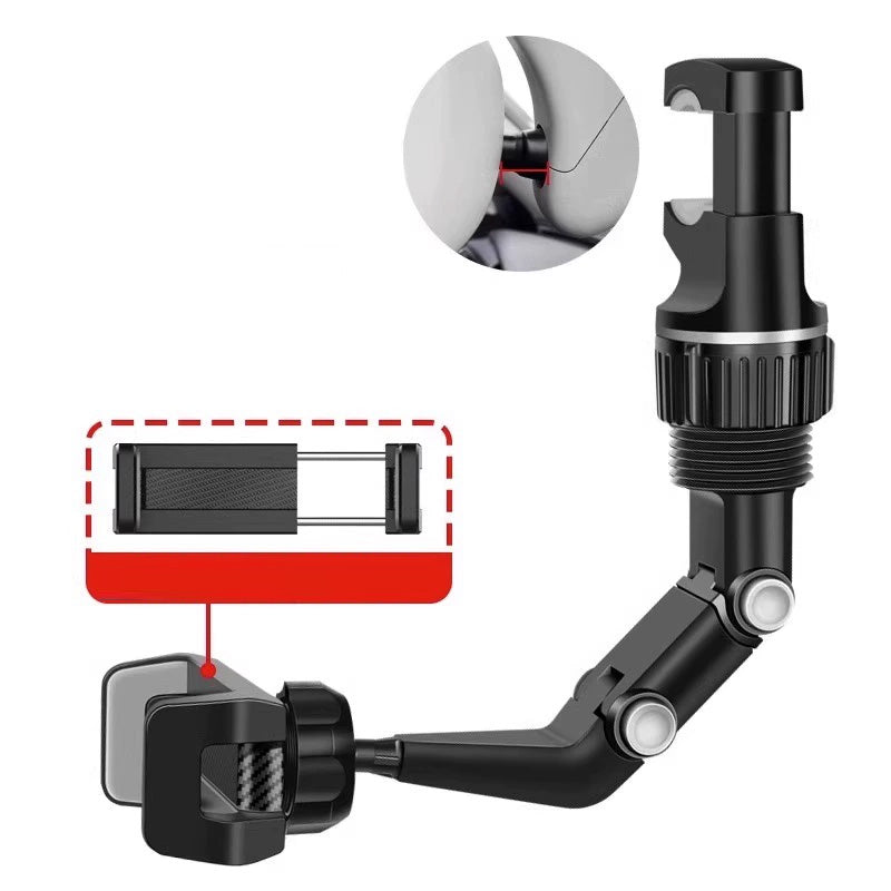 Rearview Mirror Car Phone Holder – Universal Navigation Mount for Secure Drive