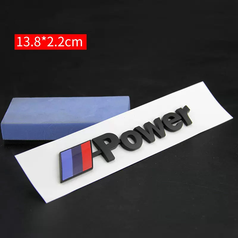 Bimmer M Logo Rear Logo Sticker - Enhance Your 1234567 Series Car with the Iconic Mpower Sports Logo