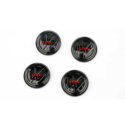 Overlay Badge Sticker for Black Wheel Hub Caps - Compatible with Golf MK7 and MK7.5 Models