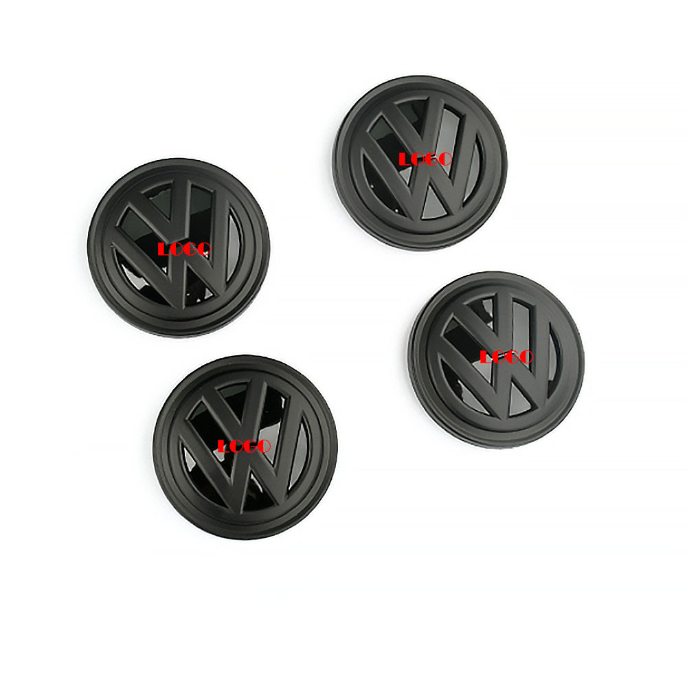 Overlay Badge Sticker for Black Wheel Hub Caps - Compatible with Golf MK7 and MK7.5 Models