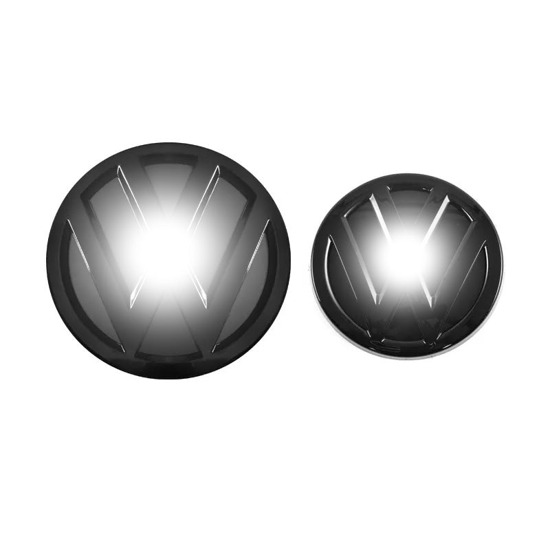 Adesivi con stemma anteriore in ABS nero, sovrapposizione aftermarket per modelli MK7.5 2018-2020