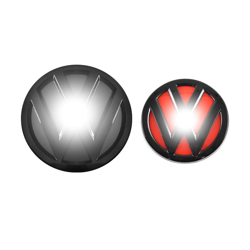 Adesivi con stemma anteriore in ABS nero, sovrapposizione aftermarket per modelli MK7.5 2018-2020