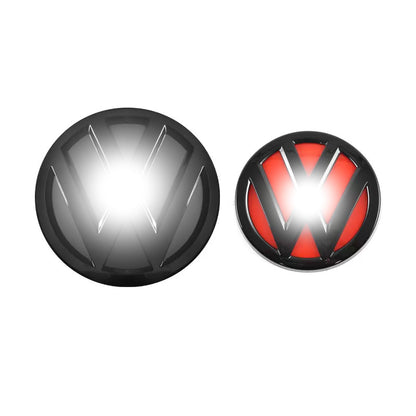 Adesivi con stemma anteriore in ABS nero, sovrapposizione aftermarket per modelli MK7.5 2018-2020